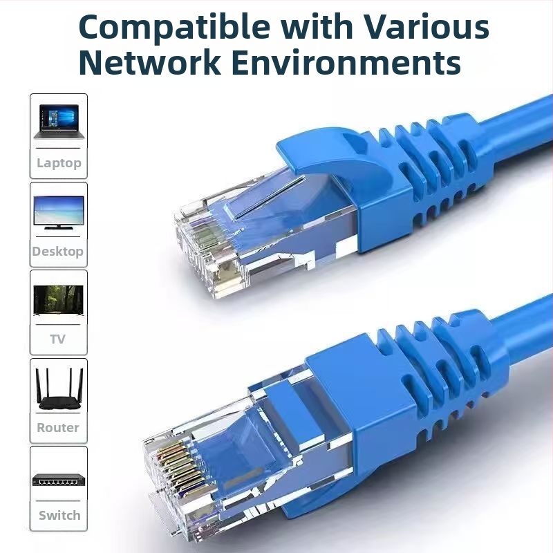 Cat6 Ethernet kabelis maršrutētājam, iekšējai un ārējai lietošanai, RJ-45, savīti pāri