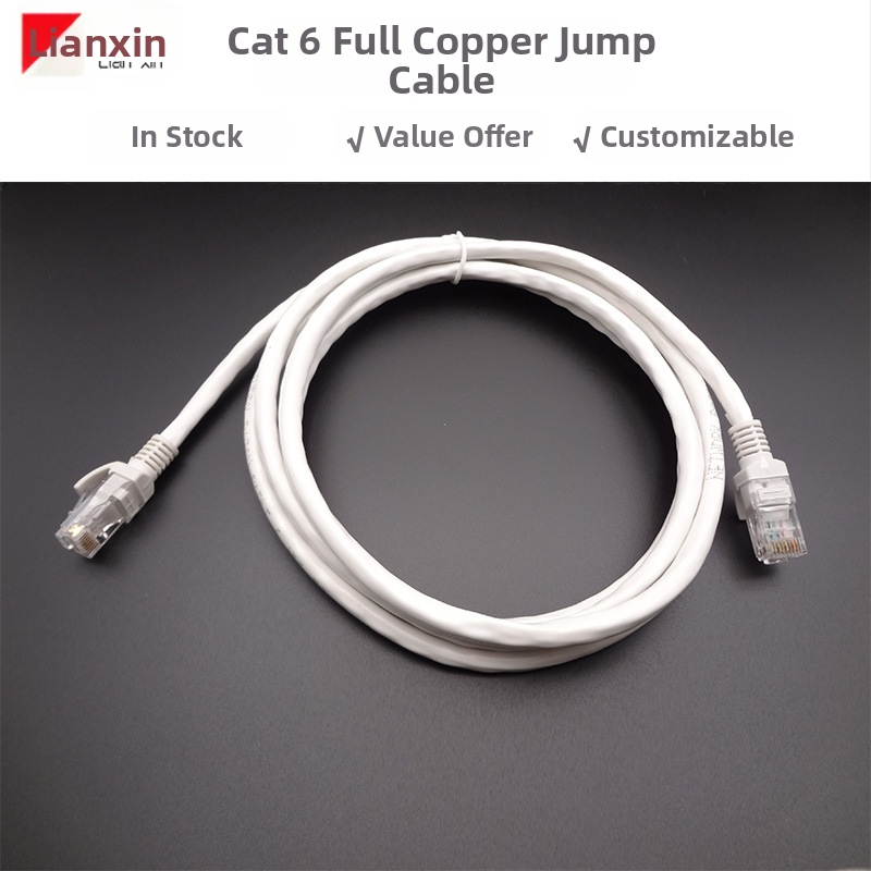Jumper Cat6 RJ-45 tīkla kabelis (RJ-45, Cat6, Copper, Twisted Pair, 100 Kbps)
