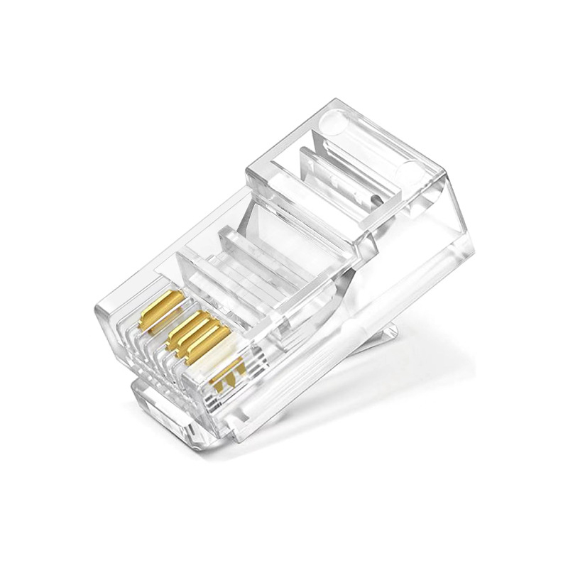 Jasoz/Jyson Cat5e RJ45 zeltīts 8P4C četrvadu tīkla savienotājs uzraudzībai