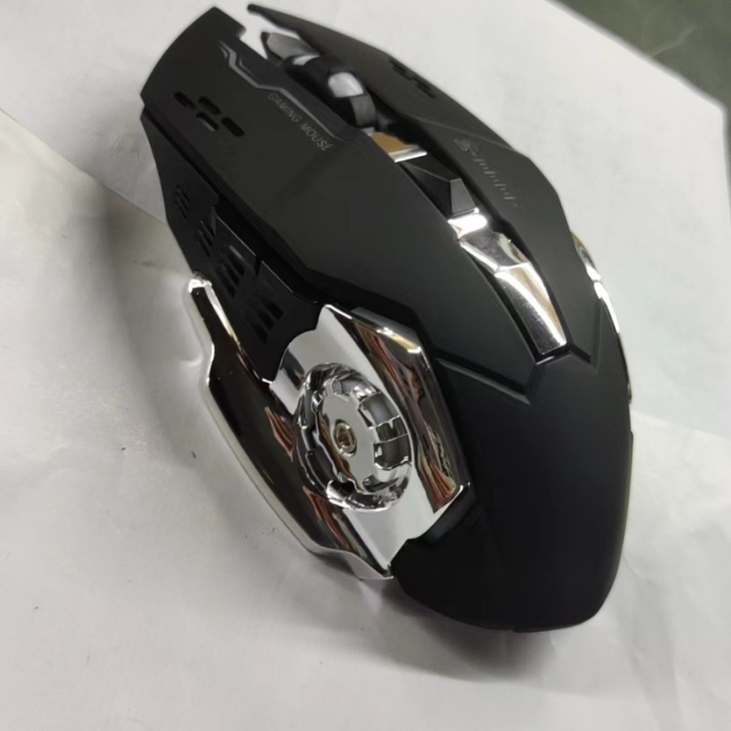 Гейминг безжична мишка с 6 бутона, 2,4G + Bluetooth, оптично 1600 DPI, Plug-and-Play