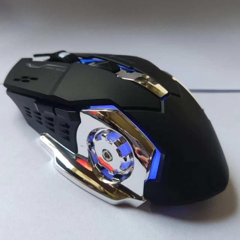 Гейминг безжична мишка с 6 бутона, 2,4G + Bluetooth, оптично 1600 DPI, Plug-and-Play