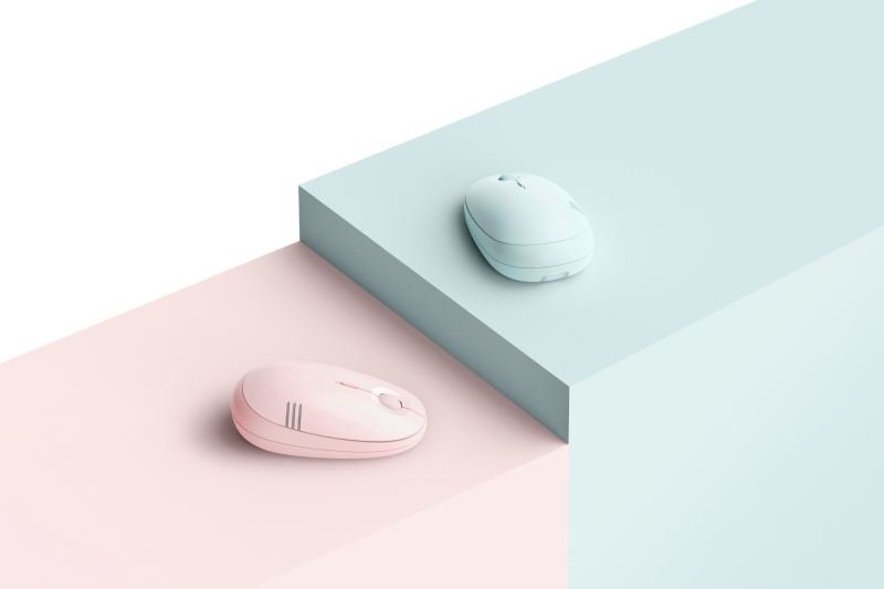 ABM-03 Безжична Bluetooth мишка за лаптопи и таблети, оптичен сензор 1600 DPI, тегло 0,12 кг