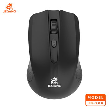 JEQANG JB-208 безжична безшумна мишка за бизнес и офис, 4 бутона, ергономична, DPI с регулируема настройка, Plug-and-Play