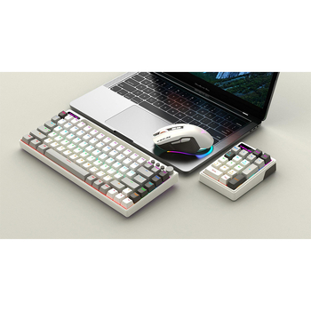 K84 Безжичен комплект клавиатура и мишка с Bluetooth, механични превключватели, RGB подсветка, Plug-and-Play