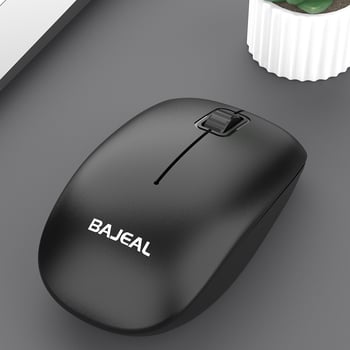 Bajeal M2 безжична мишка за бизнес — 3 бутона, 2.4G USB, 1000 dpi, Plug-and-Play, ергономична