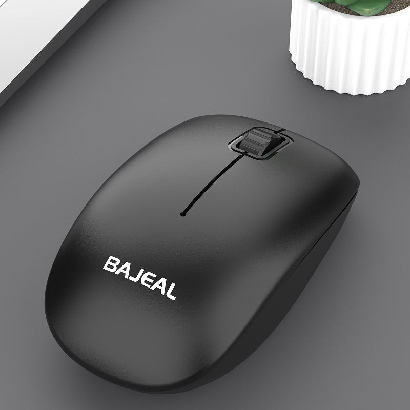 Bajeal M2 безжична мишка за бизнес — 3 бутона, 2.4G USB, 1000 dpi, Plug-and-Play, ергономична