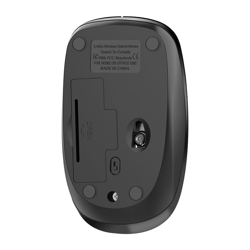 Bajeal M2 безжична мишка за бизнес — 3 бутона, 2.4G USB, 1000 dpi, Plug-and-Play, ергономична