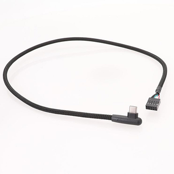 USB 9-pinski kabel Type-C s 90° kutem, opleteni podatkovni kabel za matičnu ploču