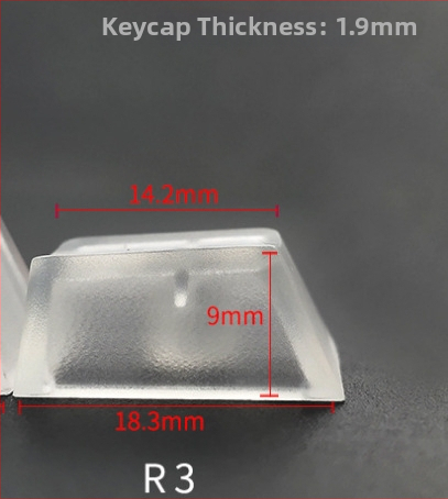 Sada krytov kláves pre mechanickú klávesnicu, ABS matne priehľadné, kompatibilné s Cross-Shaft