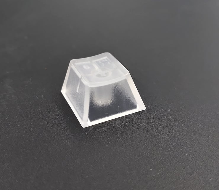Set capace R4R3 pentru tastatură mecanică, ABS transparent, finisaj mat, compatibil cu axa încrucișată
