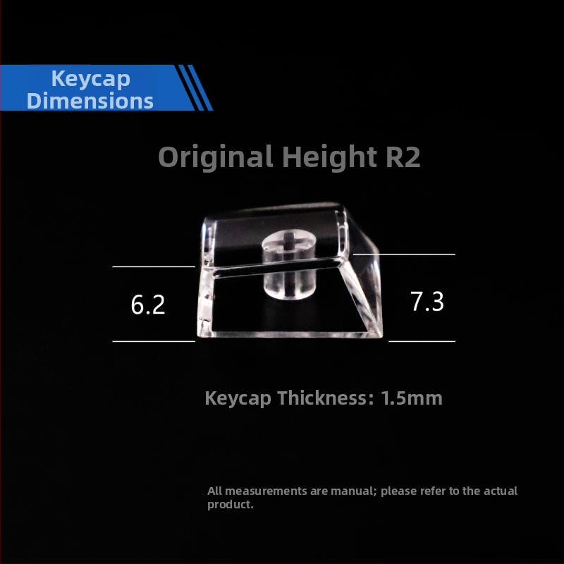 Sada krytov kláves pre mechanickú klávesnicu, ABS matne priehľadné, kompatibilné s Cross-Shaft