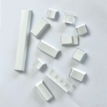 Keycaps pentru tastatură mecanică – Material PBT, Înălțime OEM, Transparent din trei laturi, Fără etichete, Sublimație