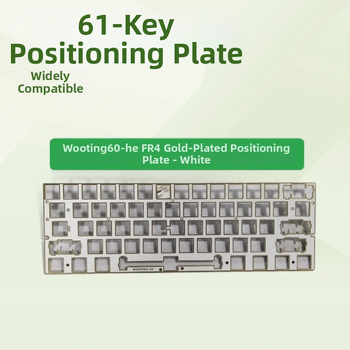 Wooting60He Divpusējā Pozicionēšanas Plāksne 60/61 Taustiņu Hot-Swappable Tastatūrai | CNC Apstrāde, Elektroplatinga; Magnētiskā un Mehāniskā Aša Pozicionēšana