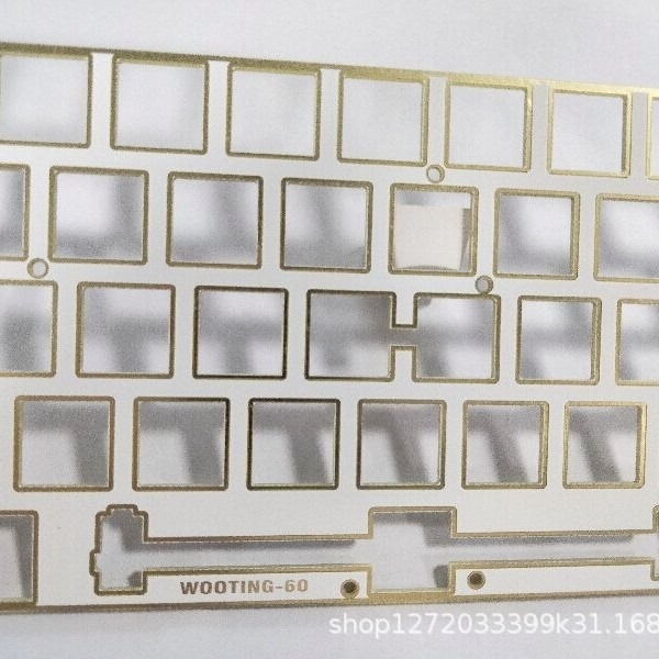 Wooting60He Divpusējā Pozicionēšanas Plāksne 60/61 Taustiņu Hot-Swappable Tastatūrai | CNC Apstrāde, Elektroplatinga; Magnētiskā un Mehāniskā Aša Pozicionēšana
