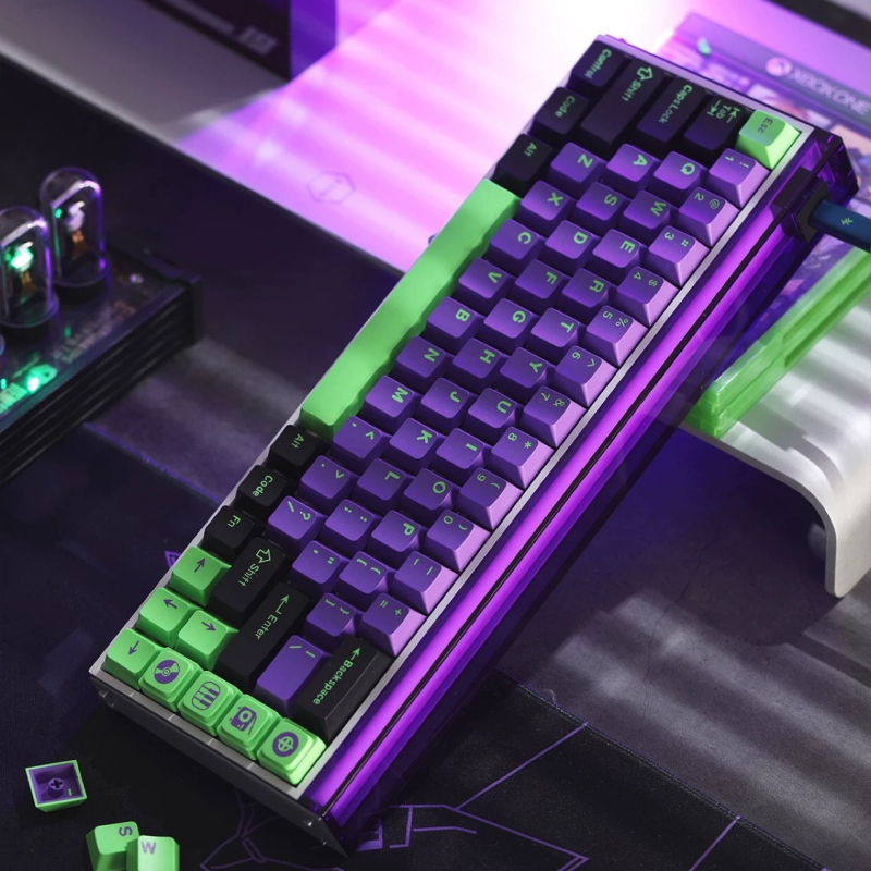 Set keycap za mehaničku tipkovnicu (PBT, dvobojno lijevanje, originalna tvornica, kompletan set)