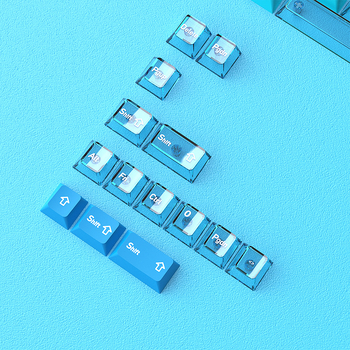 Σετ πλήκτρων για μηχανικό πληκτρολόγιο, PBT διπλής έγχυσης, δύο-χρωματικά πλήκτρα, αρχικό ύψος 154 πλήκτρων