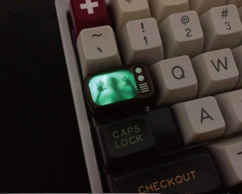 Zombie модел прозрачно ключчета за механични клавиатури с телевизионна тематика, персонализируеми, съвместими с универсални механични клавиатури