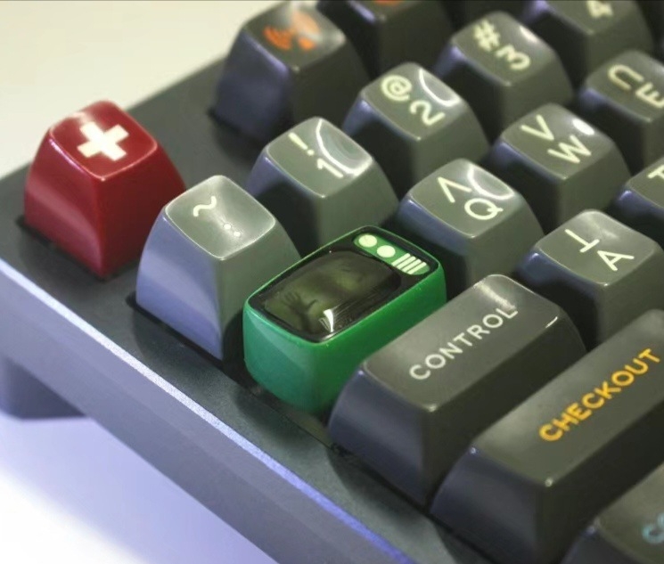 Zombie модел прозрачно ключчета за механични клавиатури с телевизионна тематика, персонализируеми, съвместими с универсални механични клавиатури