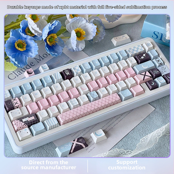 Mechanikus billentyűzethez PBT billentyűfedők – öt oldalú szublimáció, OEM magasság, háttérvilágítás nélkül