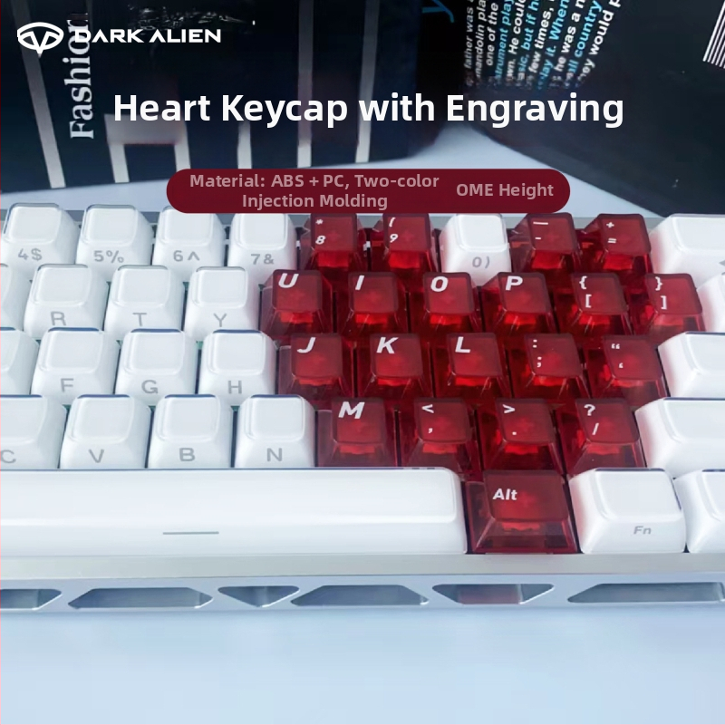 Love keycaps – pritaikyti ABS klavišų dangteliai mechaninėms klaviatūroms – 1 metų garantija