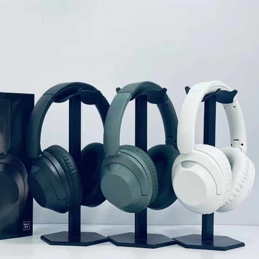 Căști wireless cu anulare zgomot, bas profund, design cu bandă pentru cap; Bluetooth 5.4, rază 10 m, autonomie 4-8 h, sunet stereo