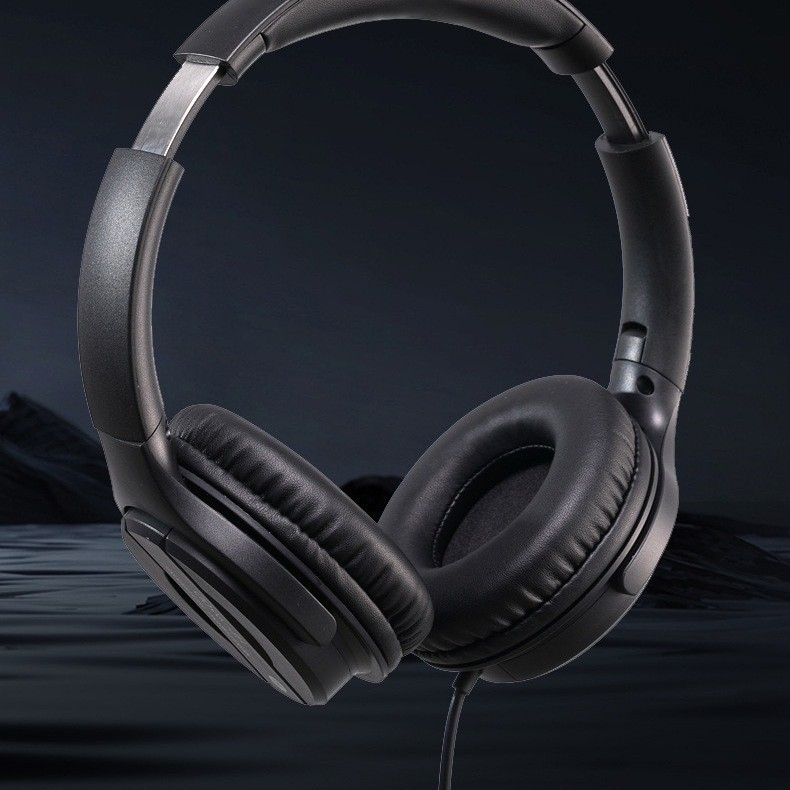 Kabeļu austiņas PC ar USB spraudni, HP-960D, Senpeng Tongyin, frekvenču diapazons 20–20000 Hz, pretestība 32 Ω, jutība 105 dB/mW