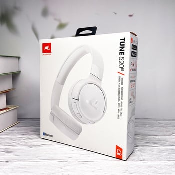 Tune520BT Bežični Bluetooth slušalice za glavu — stereo zvuk, pozivi i glasovno upravljanje; Bluetooth 5.1, domet 10 m, IPX3, PC+ABS