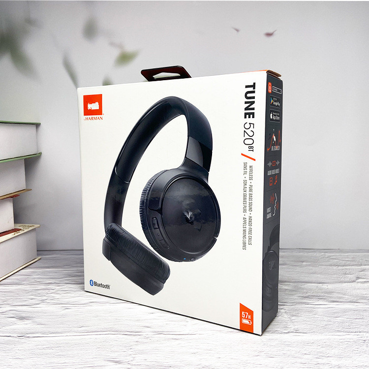 Tune520BT Bežični Bluetooth slušalice za glavu — stereo zvuk, pozivi i glasovno upravljanje; Bluetooth 5.1, domet 10 m, IPX3, PC+ABS