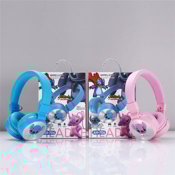 Belaidės Bluetooth ausinės AH-706, dėvimos ant galvos, USB jungtis, 2024 m. modelis