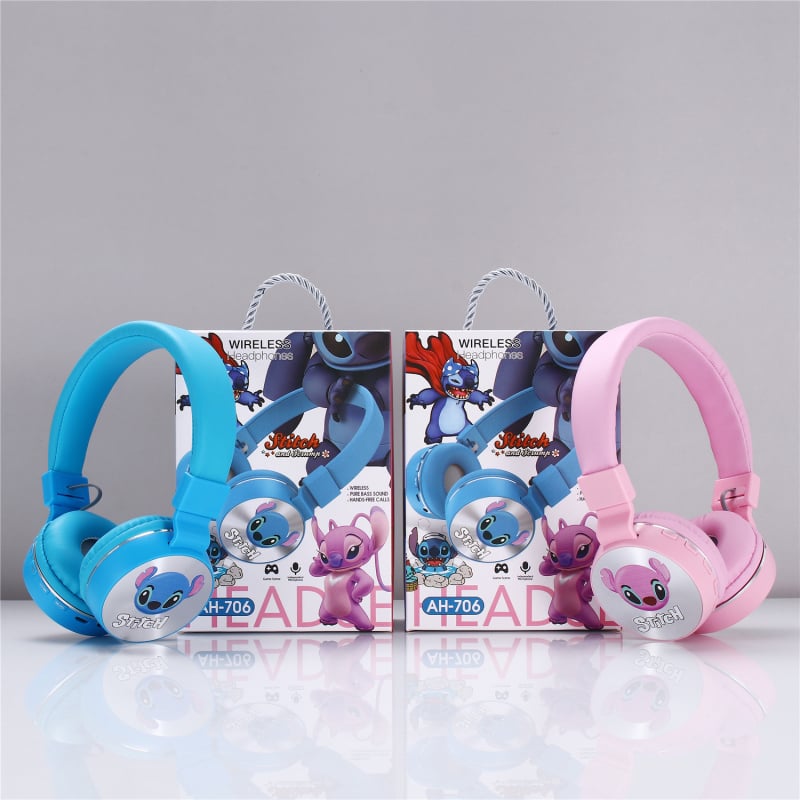 Belaidės Bluetooth ausinės AH-706, dėvimos ant galvos, USB jungtis, 2024 m. modelis