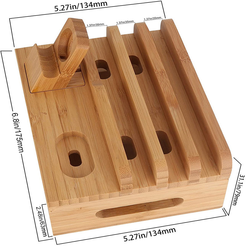 Suport de încărcare din lemn — organizator de depozitare (Storage box bracket, utilizare generală, personalizare disponibilă)