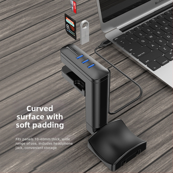 Držiak na slúchadlá k stolnému počítaču – Burke X6/X7/X8, kovový stojan na displej, OEM