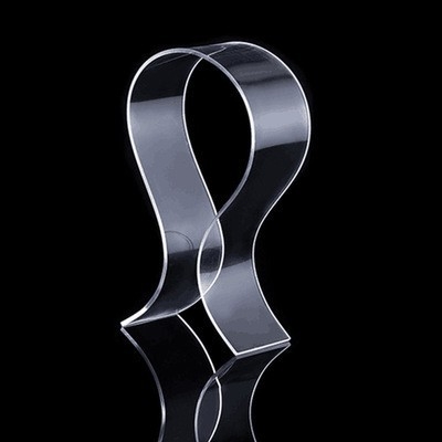 Suport pentru căști de birou, transparent din acrilic, Model 0001