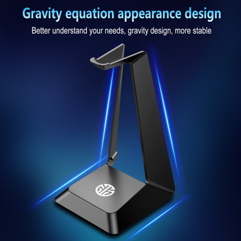 Datoru galvasaustiņu statīvs ar noņemamu stiprinājumu, modelis G501, silikons, izmēri 8×10×27 cm, svars 270 g