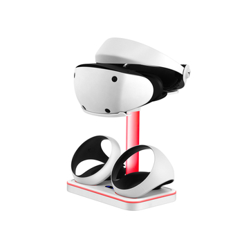 Bază de încărcare magnetică PS VR2 pentru controlere, cu suport detașabil pentru ochelari și căști, interfață Type-C, material ABS