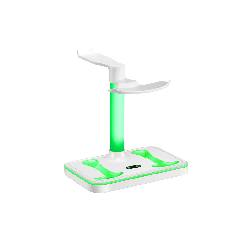 Bază de încărcare magnetică PS VR2 pentru controlere, cu suport detașabil pentru ochelari și căști, interfață Type-C, material ABS