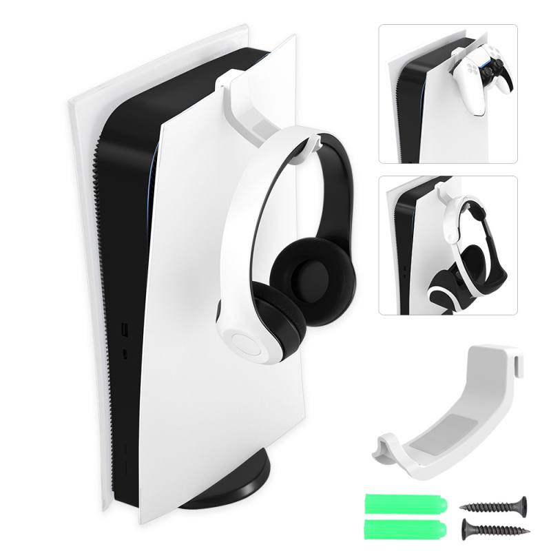 PS5 kukica za slušalice – zidni nosač PS5 perifernih uređaja, model PS5 headset handle hook, izlazak 2022