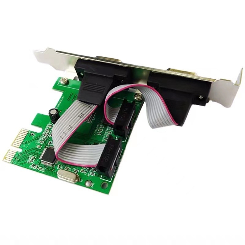 Suxin POI-E PCIe kartica serijskih portova, dvije RS-232 luke, PCIe na RS-232 adapter