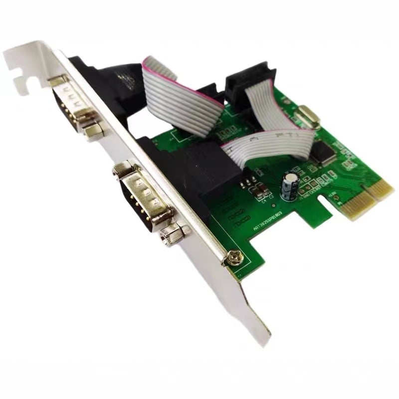 Suxin POI-E PCIe kartica serijskih portova, dvije RS-232 luke, PCIe na RS-232 adapter
