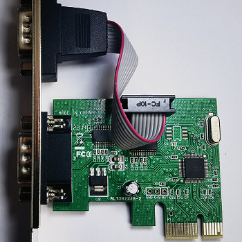 Cardă adaptor PCI ExpressCard cu port serial CH382, model ALT 382X2S-2