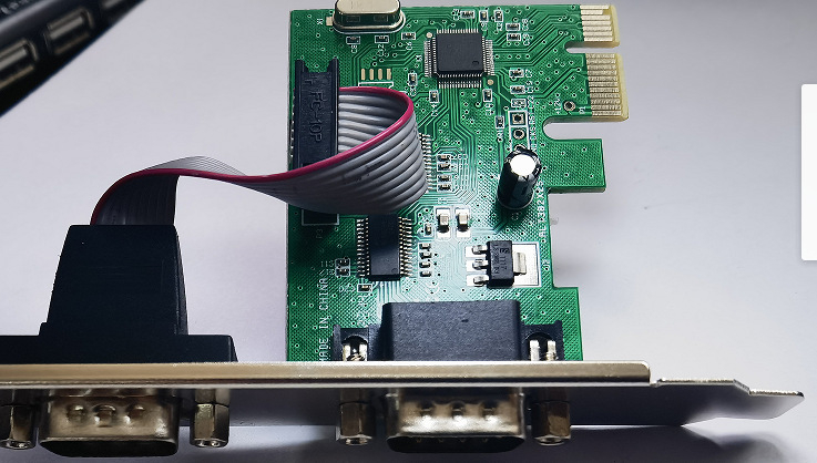 Cardă adaptor PCI ExpressCard cu port serial CH382, model ALT 382X2S-2