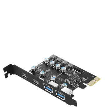USB 3.0 PCIe proširna kartica s 2 USB-A i 2 USB-C priključcima, USB 3.2 Gen1, 5 Gbps, čip FL1100, model ULS-UP4210