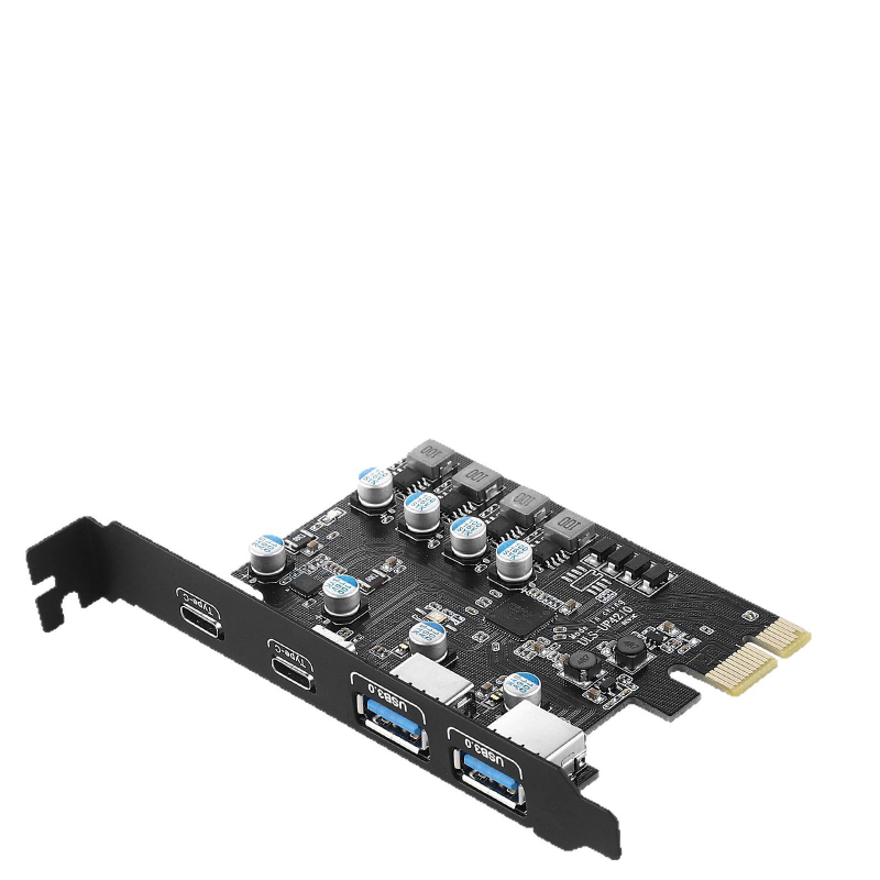 USB 3.0 PCIe proširna kartica s 2 USB-A i 2 USB-C priključcima, USB 3.2 Gen1, 5 Gbps, čip FL1100, model ULS-UP4210