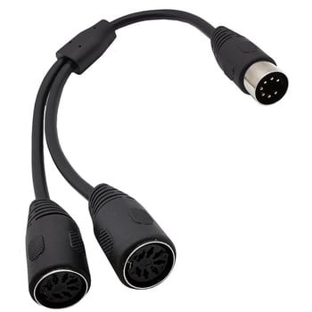 Adapter kabel 7-pinski DIN, muškim na dva ženska DIN konektora, 7‑žilni, model YR-7DIN-B-1, marka ERE