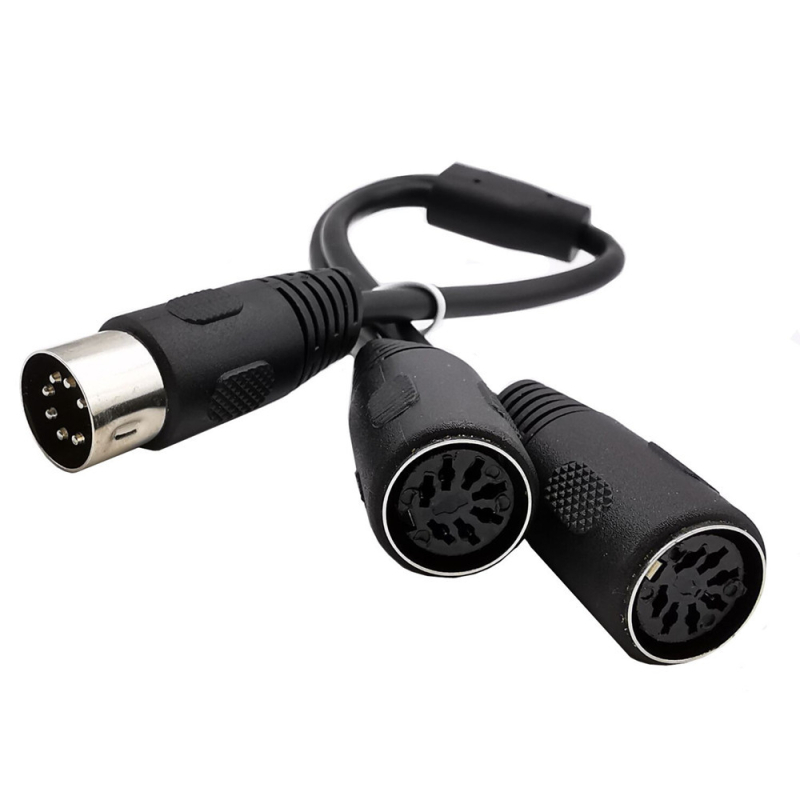 Adapter kabel 7-pinski DIN, muškim na dva ženska DIN konektora, 7‑žilni, model YR-7DIN-B-1, marka ERE