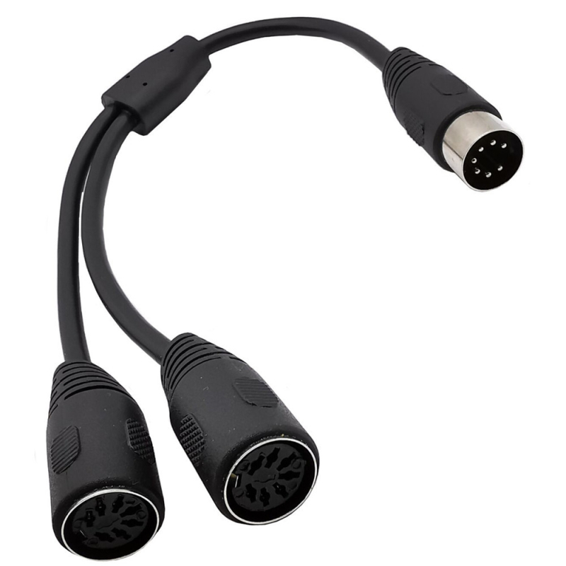 Adapter kabel 7-pinski DIN, muškim na dva ženska DIN konektora, 7‑žilni, model YR-7DIN-B-1, marka ERE