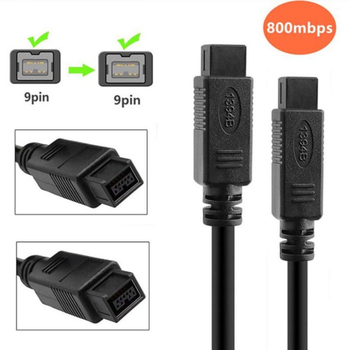 Cablul IEEE 1394 Firewire 800 către 800, 9 pini, nucleu din cupru