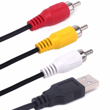 USB na AV kabel s 3 RCA, USB 2.0, duljina 1,5 m, bakreno jezgro