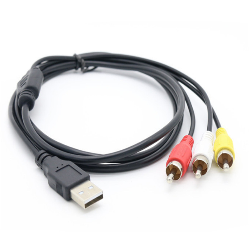 USB na AV kabel s 3 RCA, USB 2.0, duljina 1,5 m, bakreno jezgro