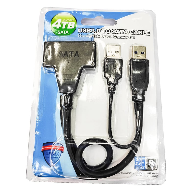 USB 3.0 na SATA adapter kabel s 12V neovisnim napajanjem, podržava 2,5/3,5-inčnih HDD-a, bakreno jezgro